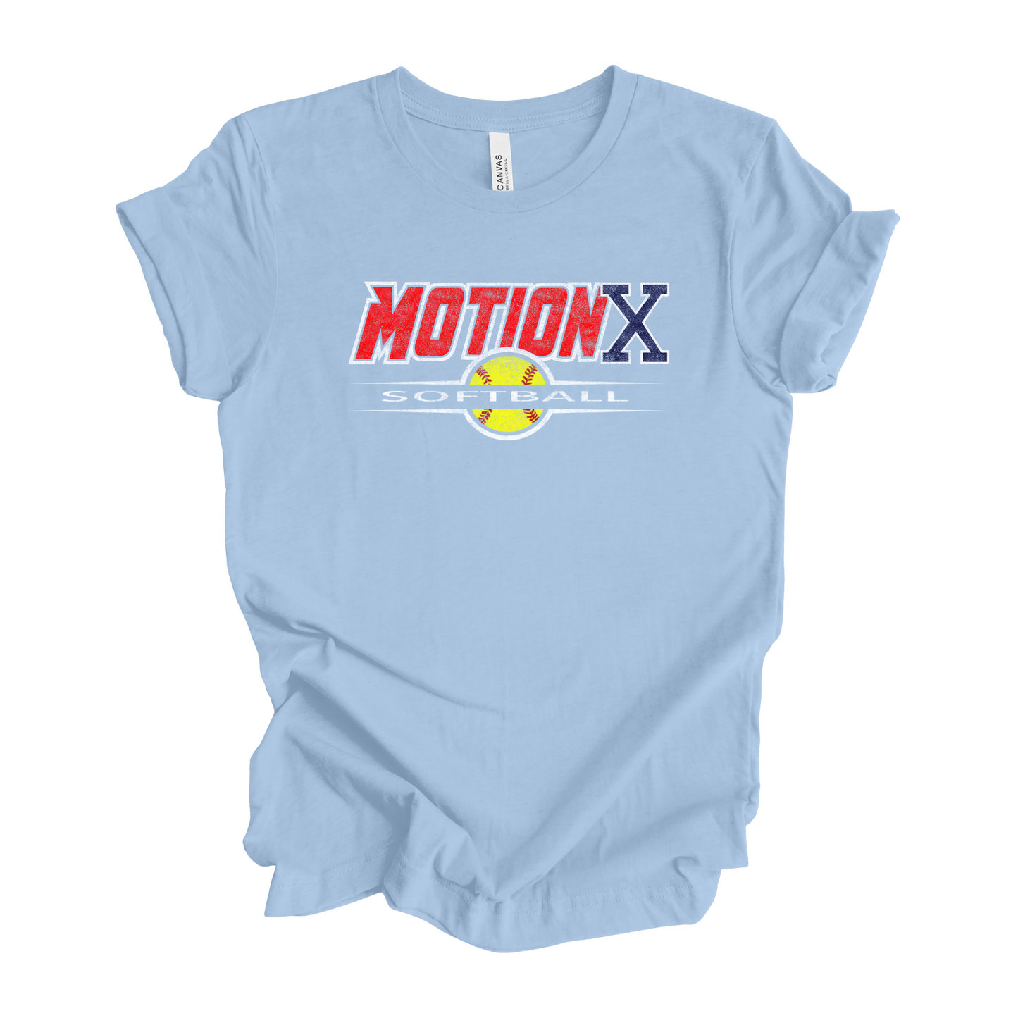 MOTION X RED SOFTBALL TEE