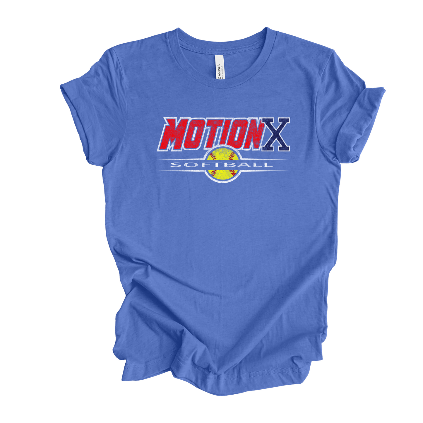 MOTION X RED SOFTBALL TEE