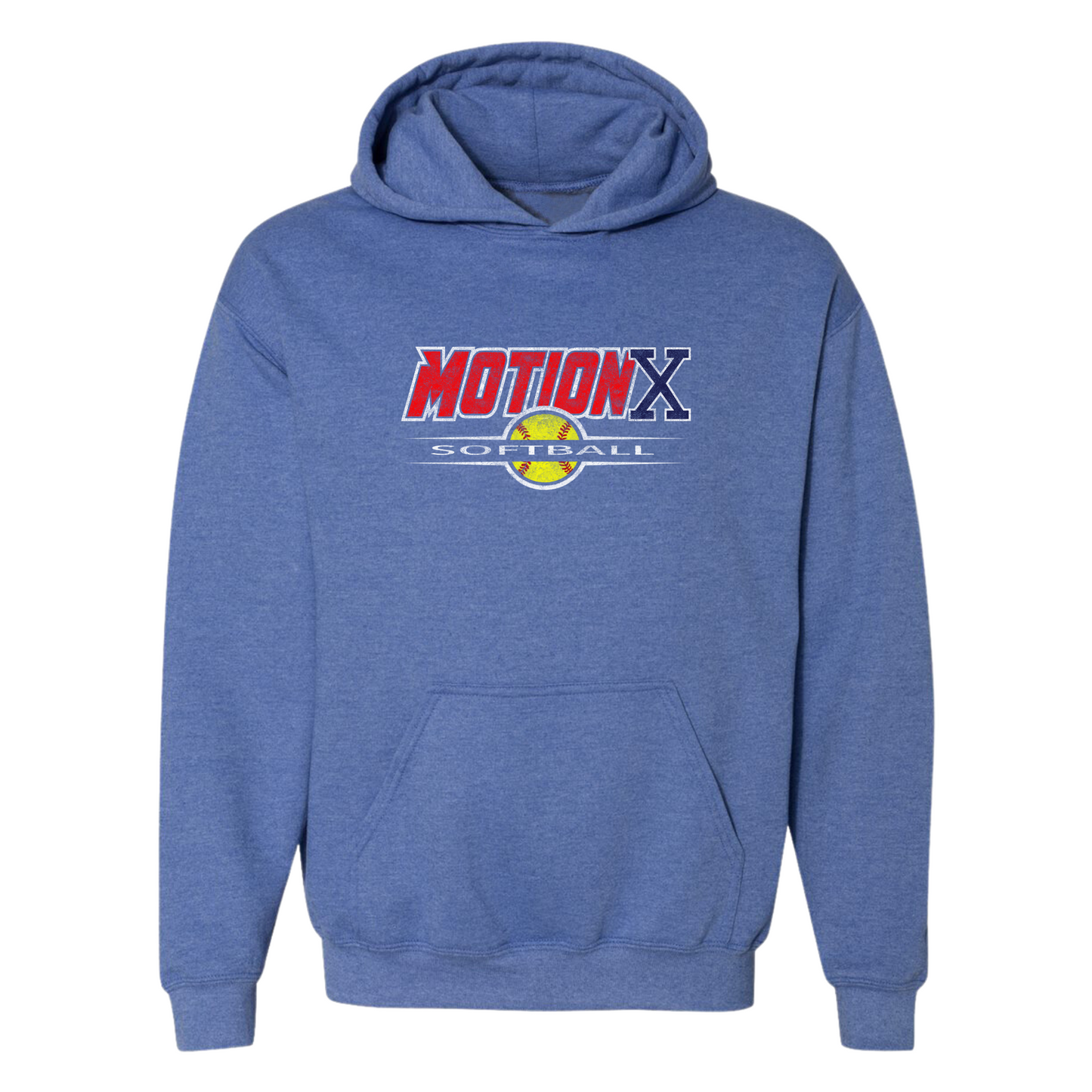 MOTION X RED SOFTBALL HOODIE