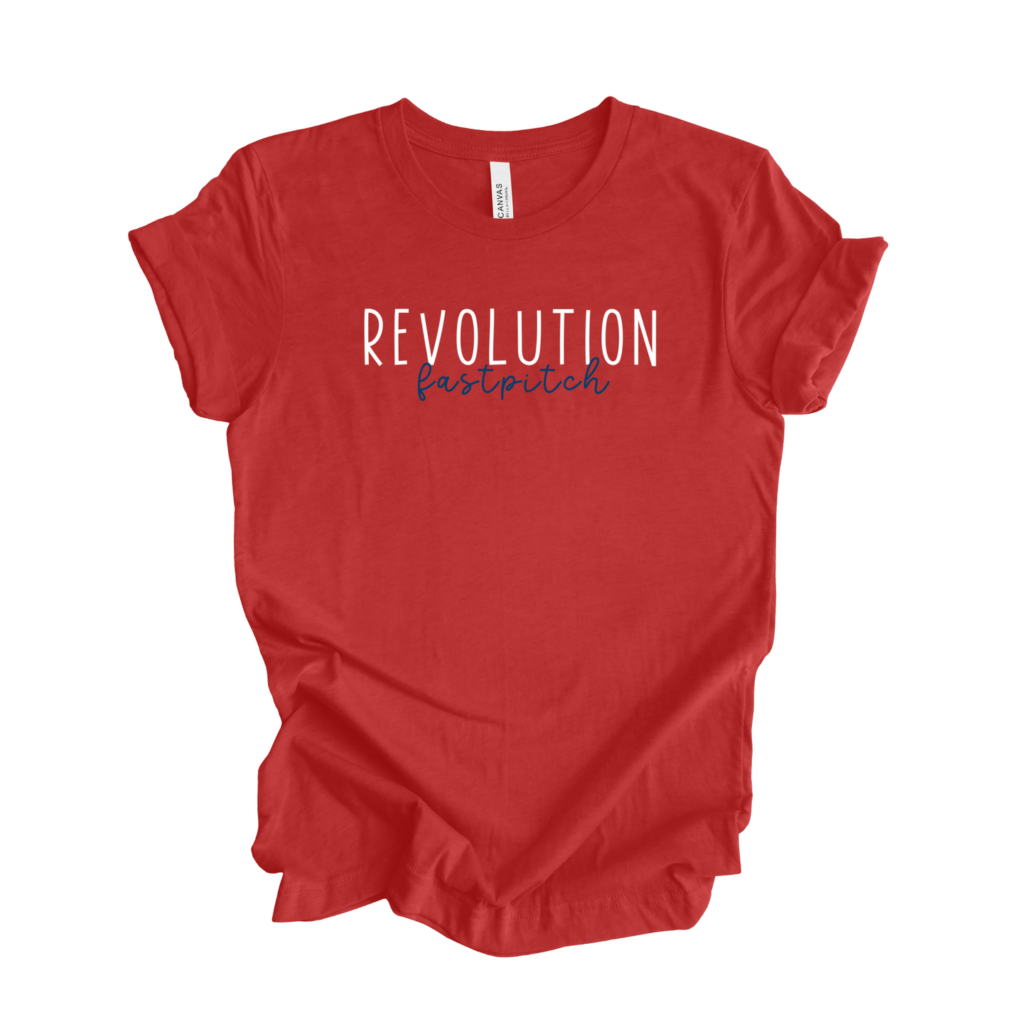 REVOLUTION FASTPITCH SCRIPT TEE