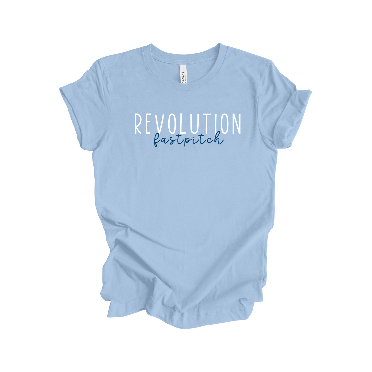 REVOLUTION FASTPITCH SCRIPT TEE