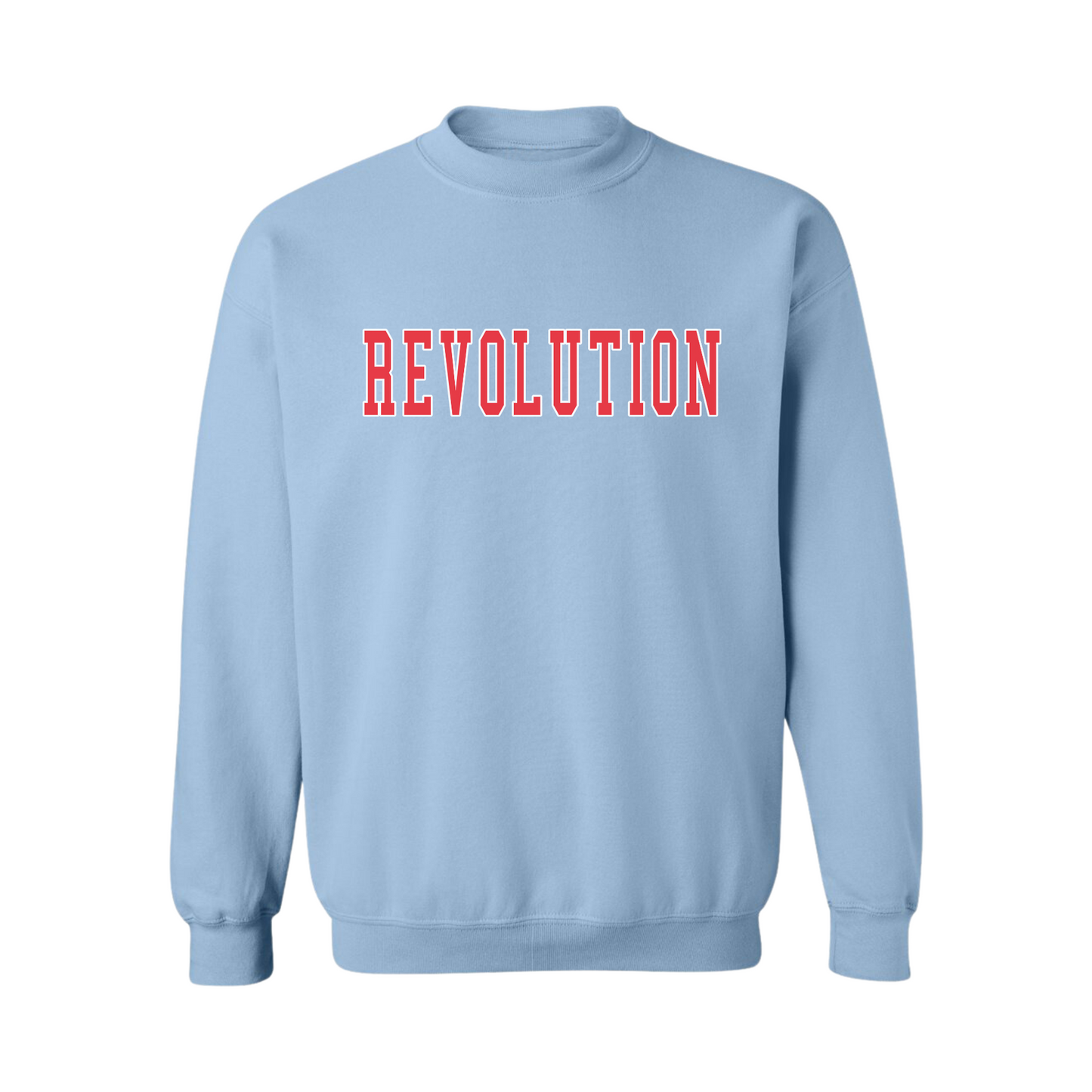 REVOLUTION RED BLOCK CREW SWEATSHIRT