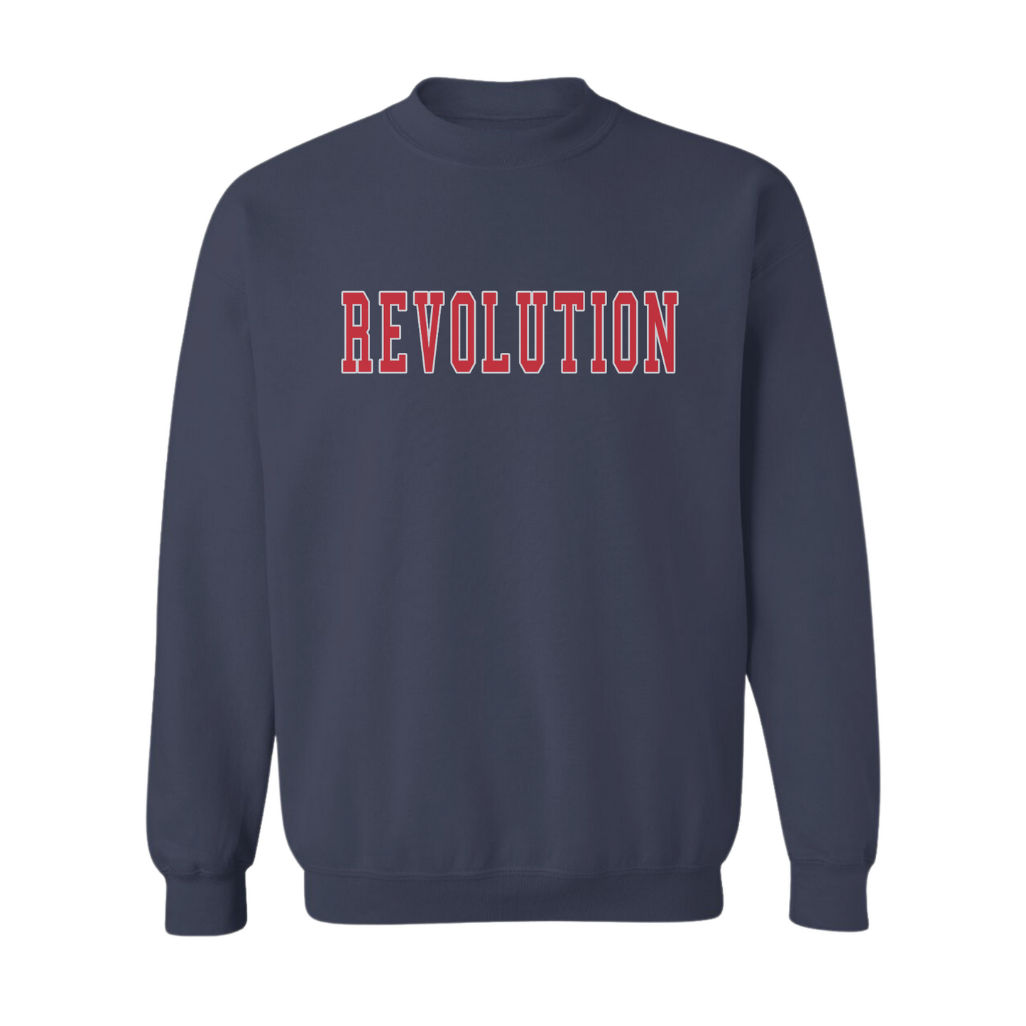 REVOLUTION RED BLOCK CREW SWEATSHIRT
