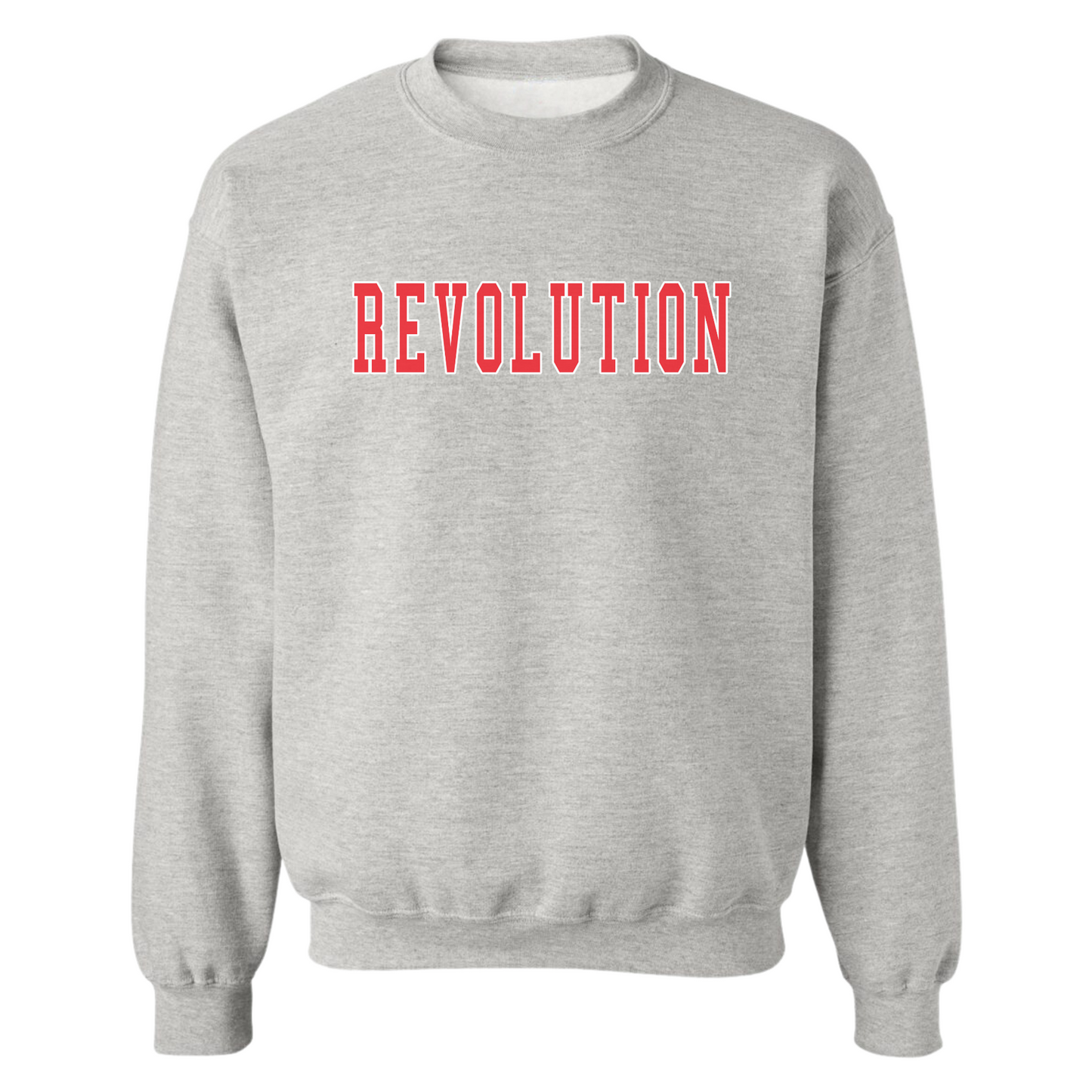 REVOLUTION RED BLOCK CREW SWEATSHIRT