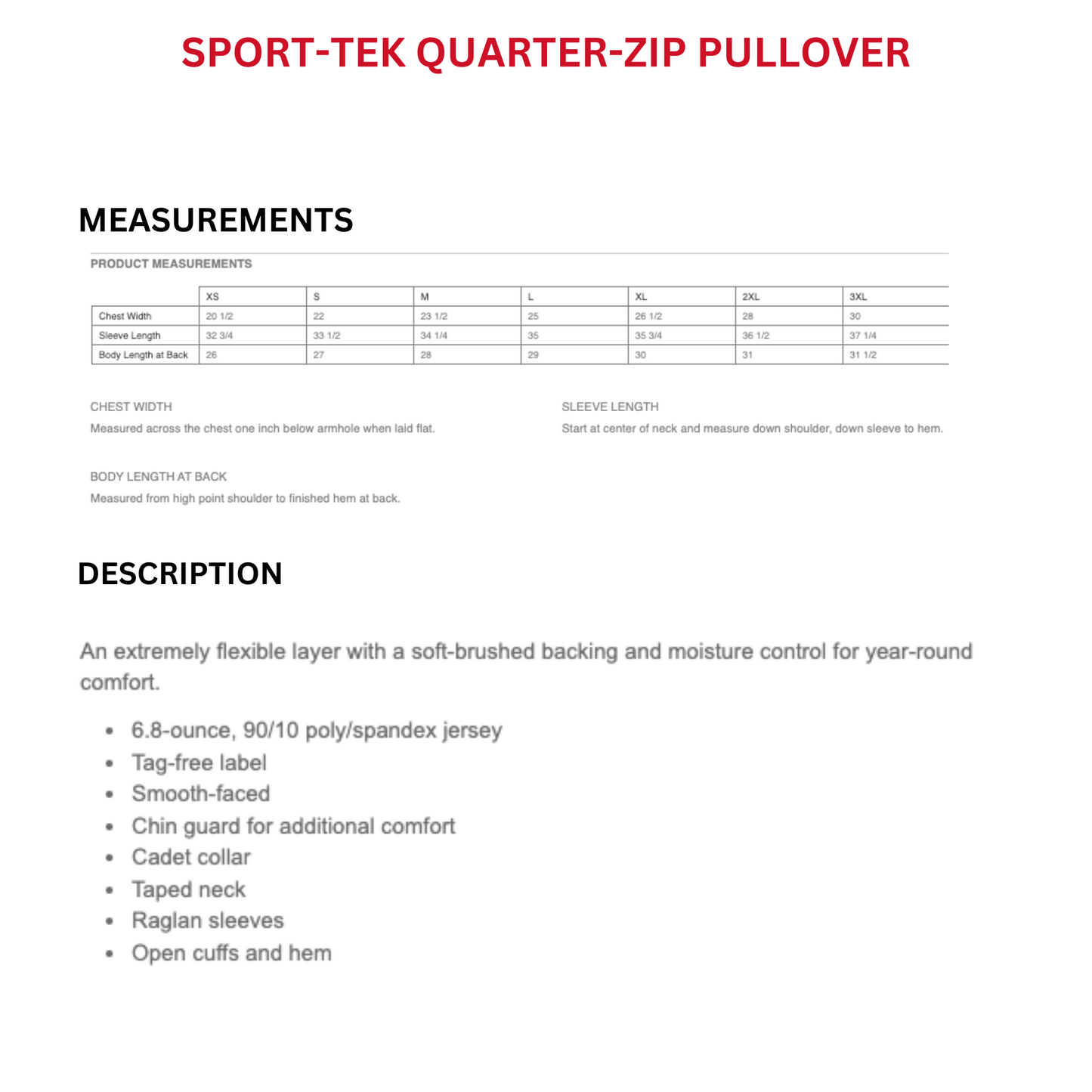SPORT-TEK 1/4-ZIP MYSTERY