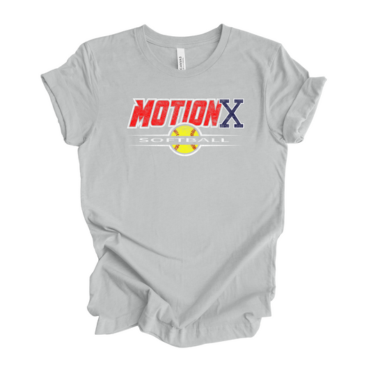 MOTION X RED SOFTBALL TEE