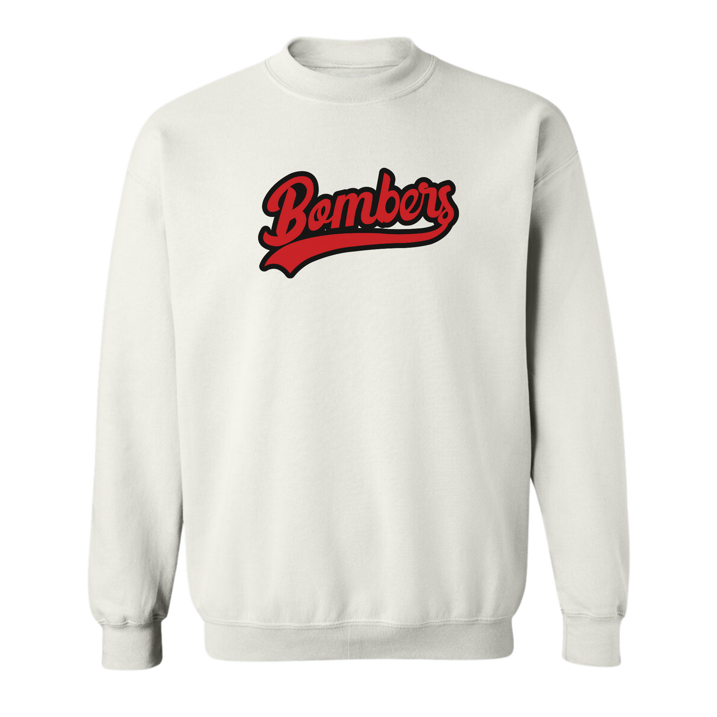 BOMBERS RED BLACK SCRIPT