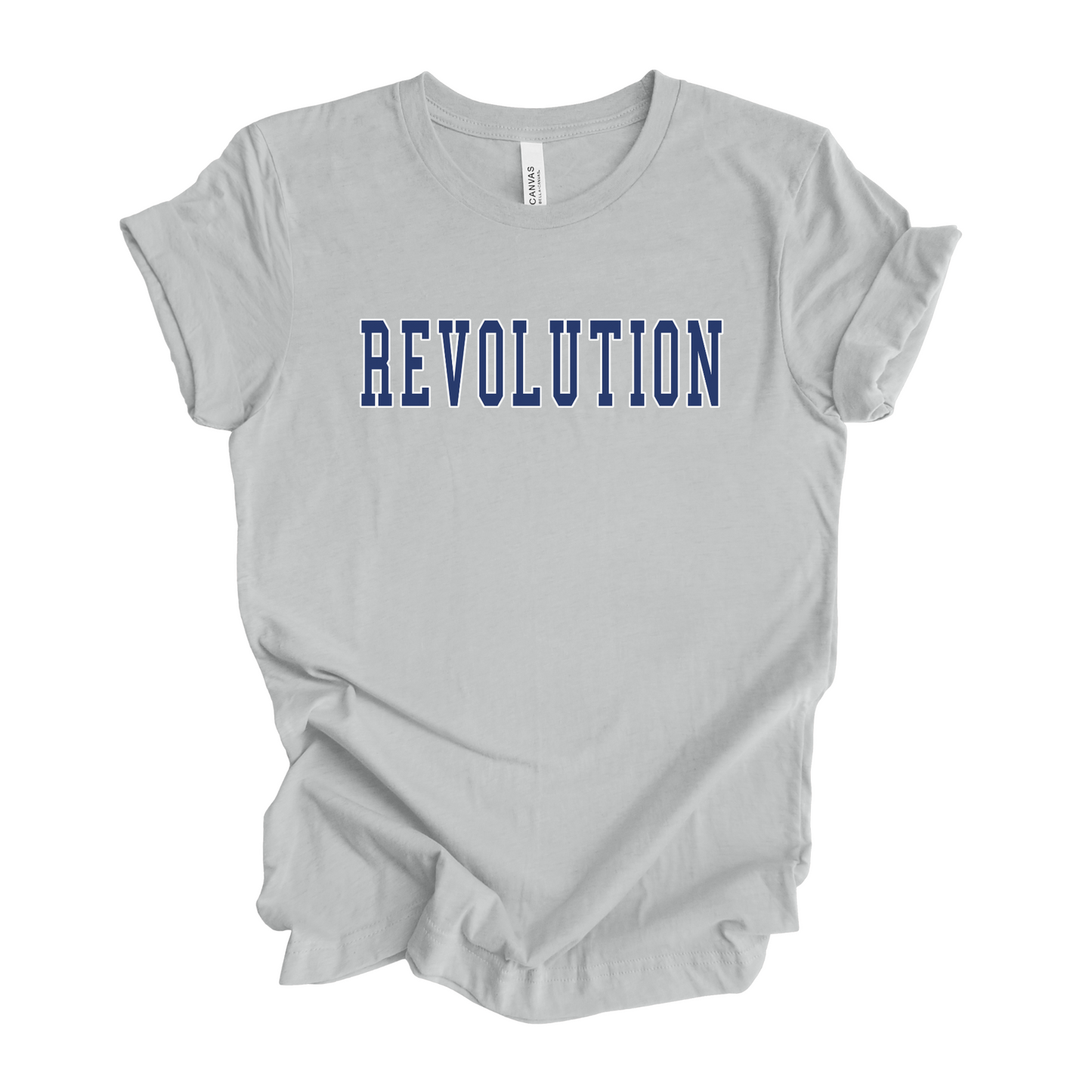 REVOLUTION NAVY BLOCK TEE