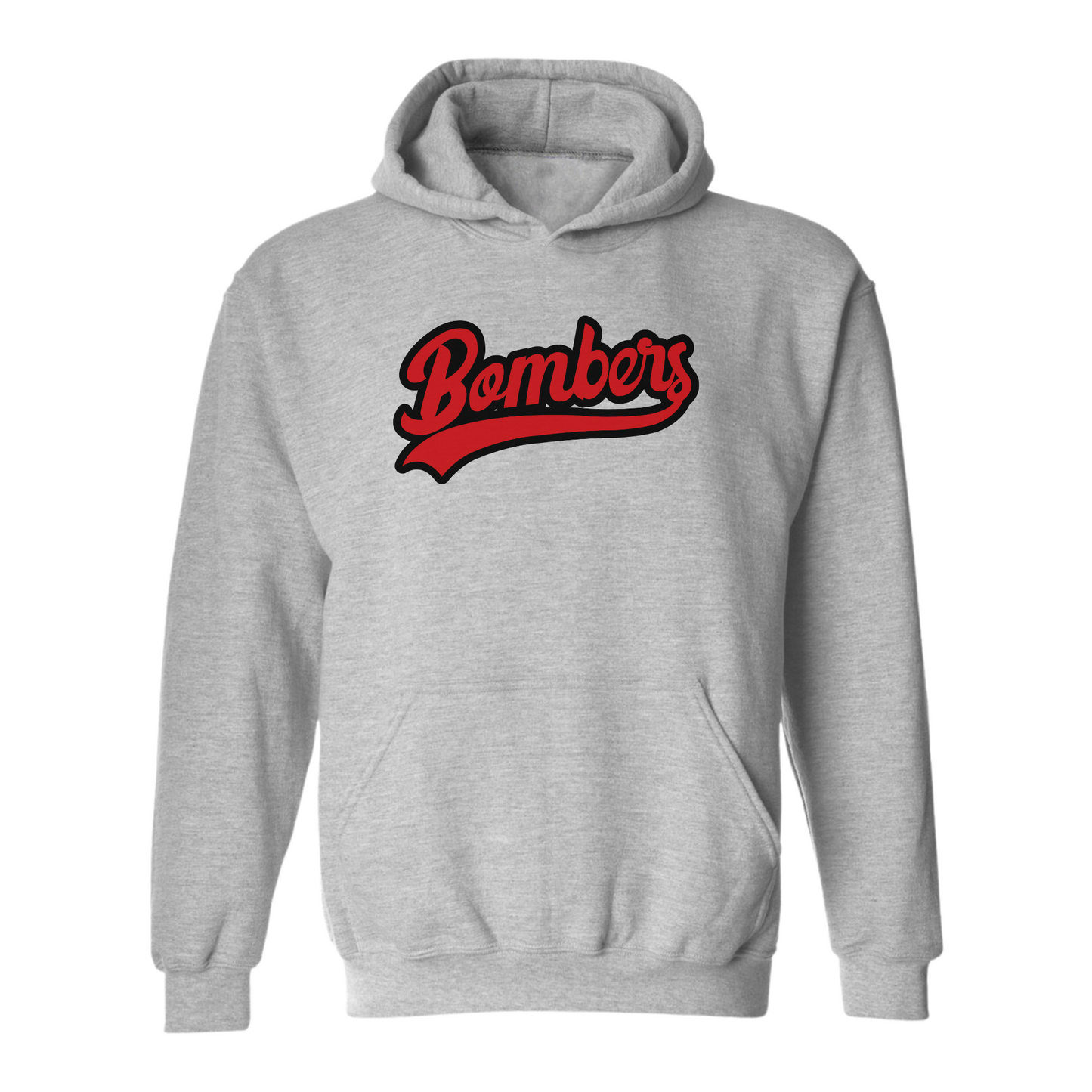 BOMBERS RED BLACK SCRIPT