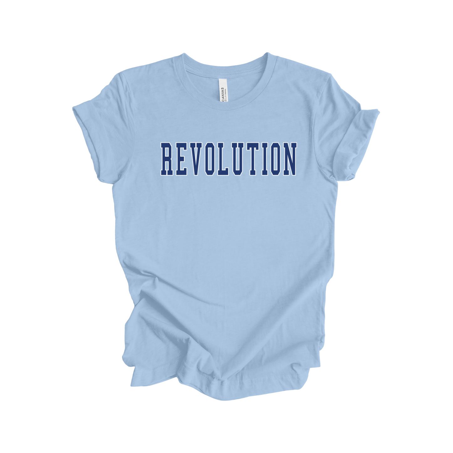 REVOLUTION NAVY BLOCK TEE