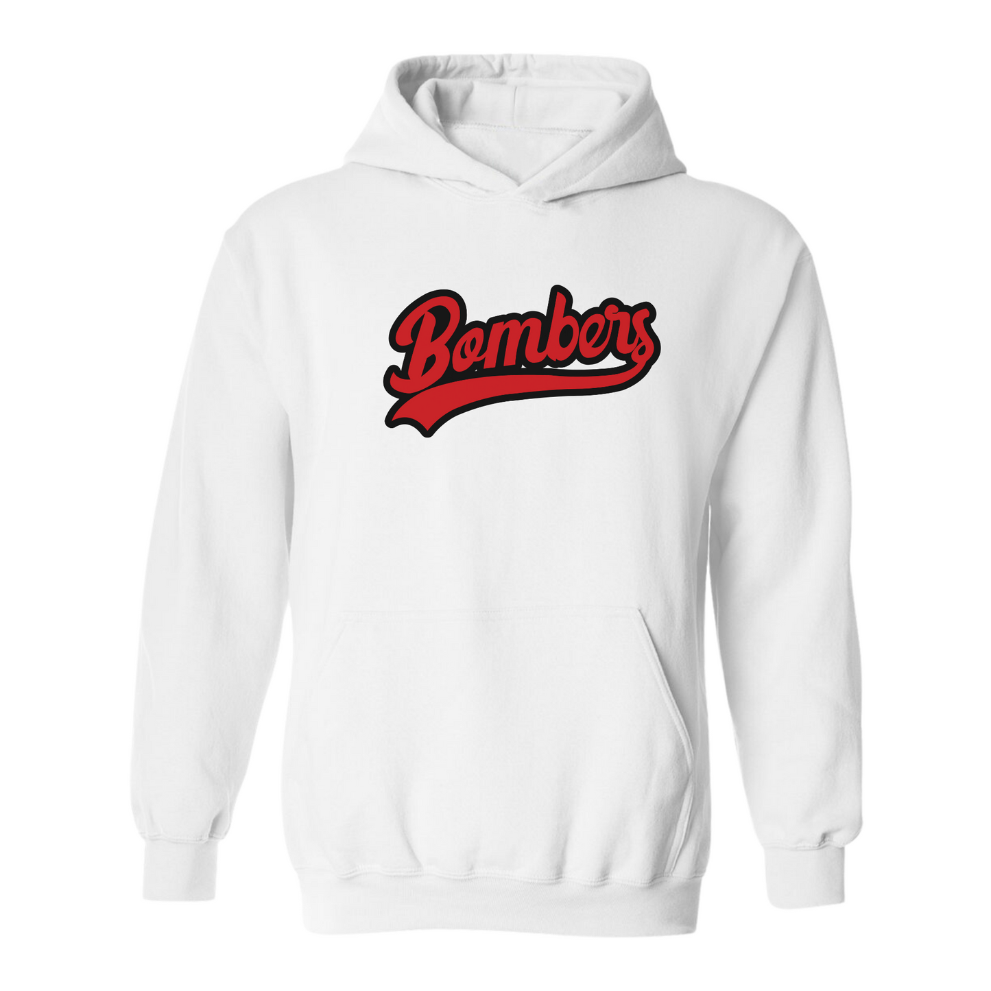 BOMBERS RED BLACK SCRIPT