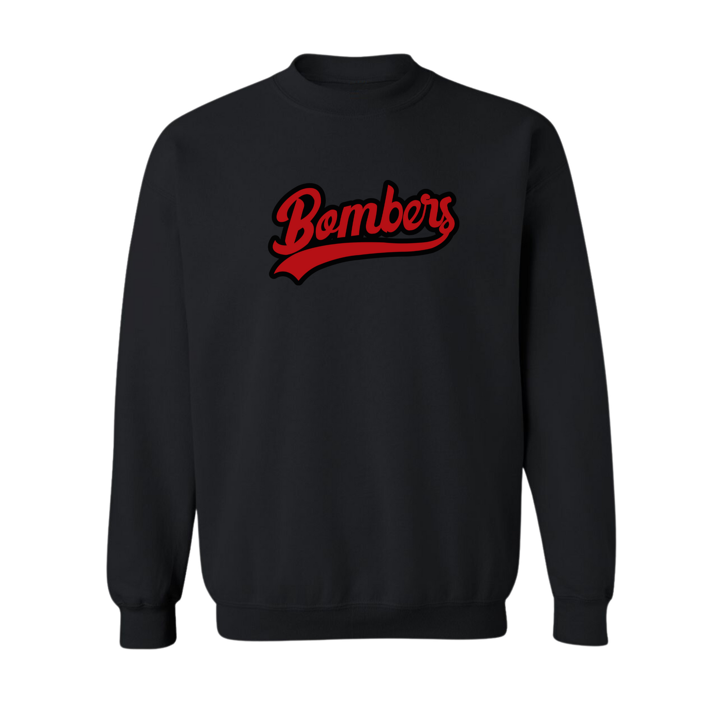 BOMBERS RED BLACK SCRIPT