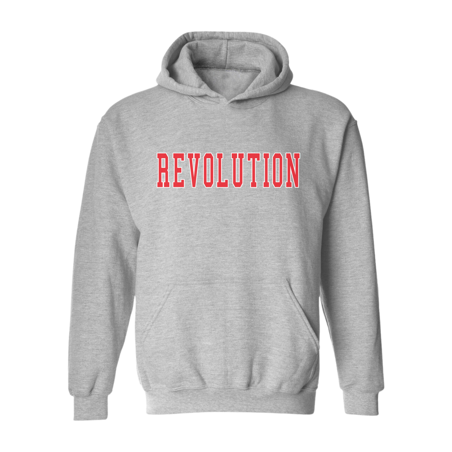 REVOLUTION RED BLOCK HOODIE