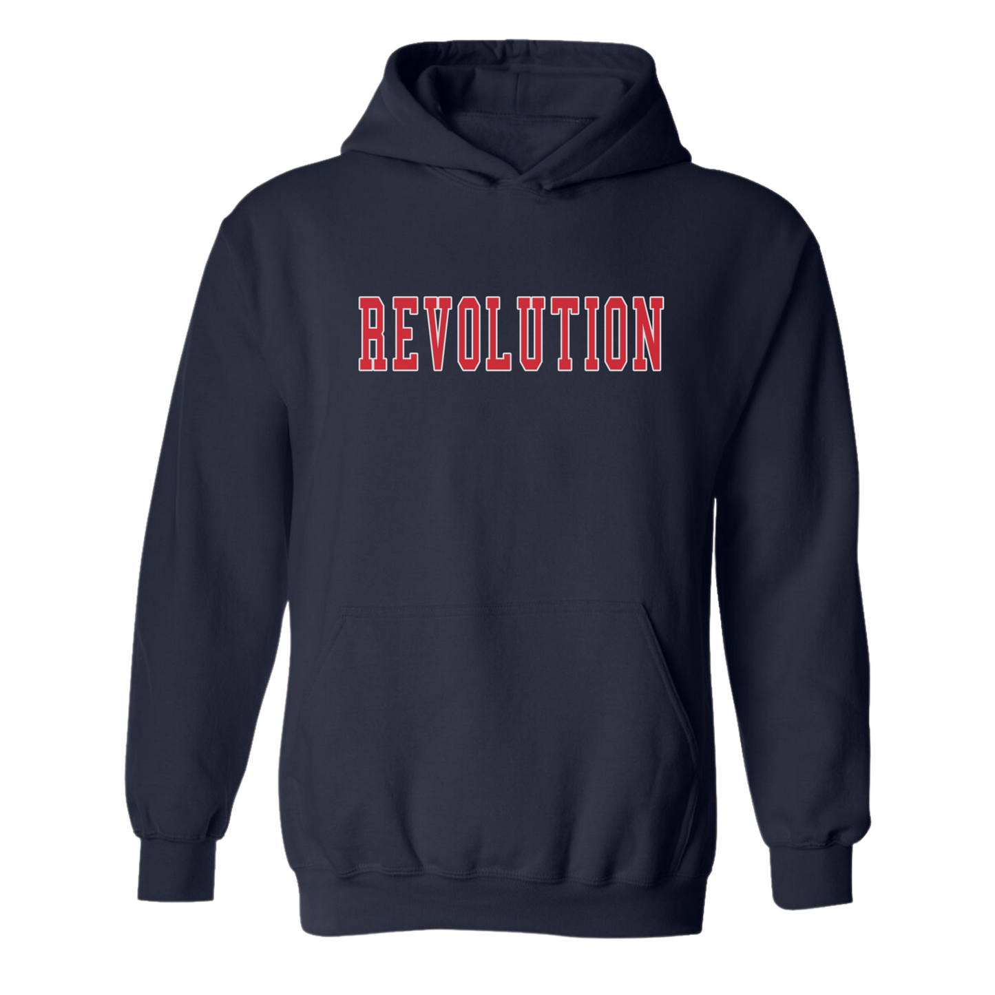 REVOLUTION RED BLOCK HOODIE