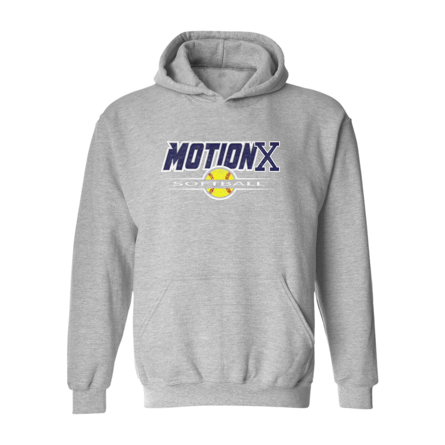 MOTION X NAVY SOFTBALL HOODIE